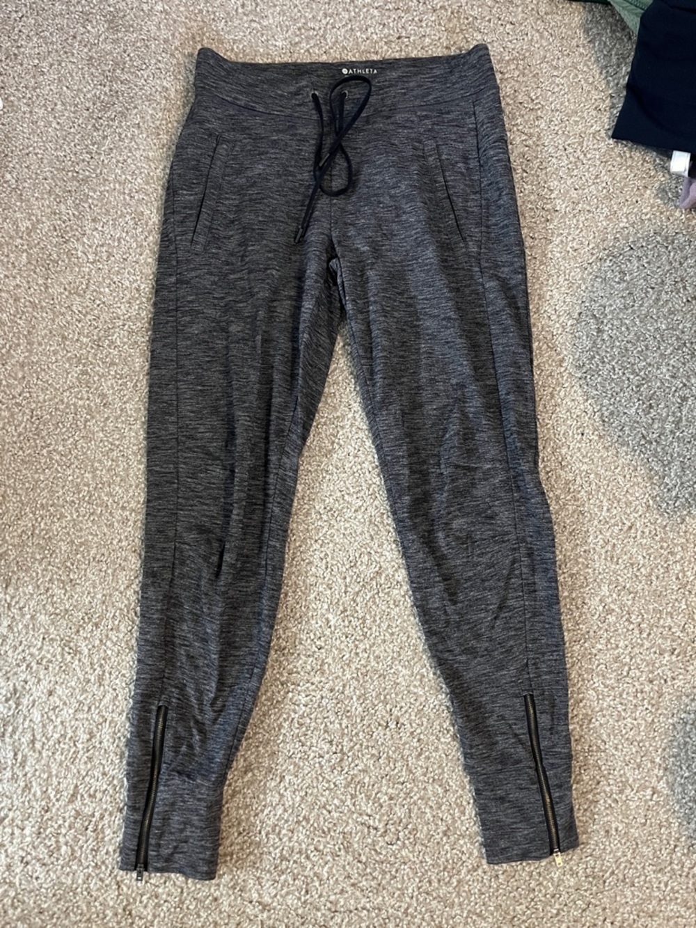 Athleta Dark Gray Marled Performance Joggers